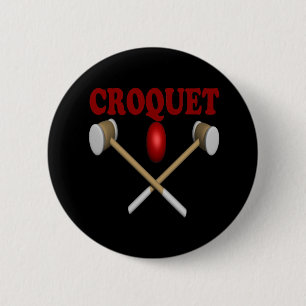 Croquet 6 Cm Round Badge
