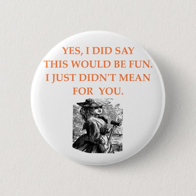 croquet 6 cm round badge (Front)