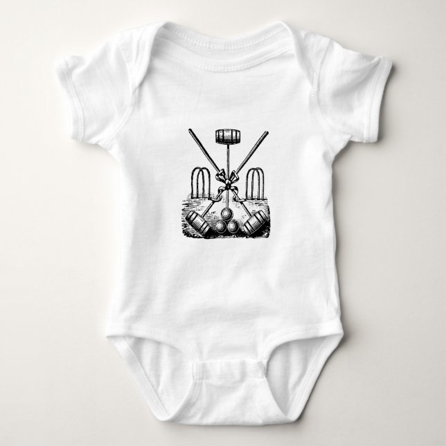 Croquet Baby Bodysuit (Front)