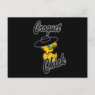 Croquet Chick #4 Postcard