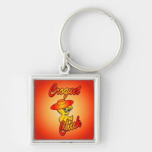 Croquet Chick #5 Key Ring (Front)