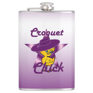 Croquet Chick #9 Hip Flask