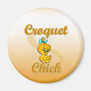 Croquet Chick Magnet