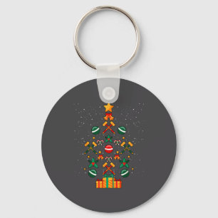 Croquet Christmas Tree Xmas Key Ring