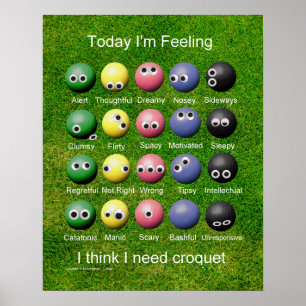 Croquet Emotions Poster
