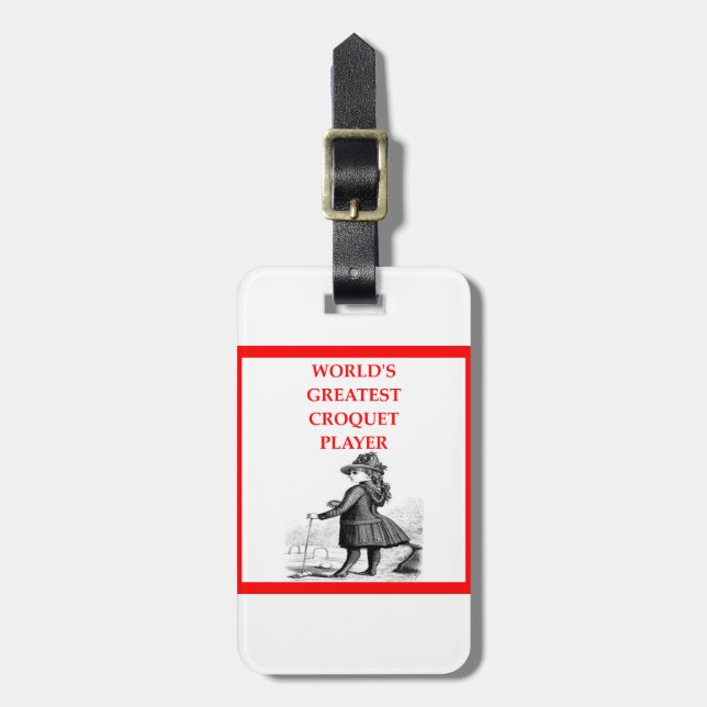CROQUET LUGGAGE TAG (Front Vertical)