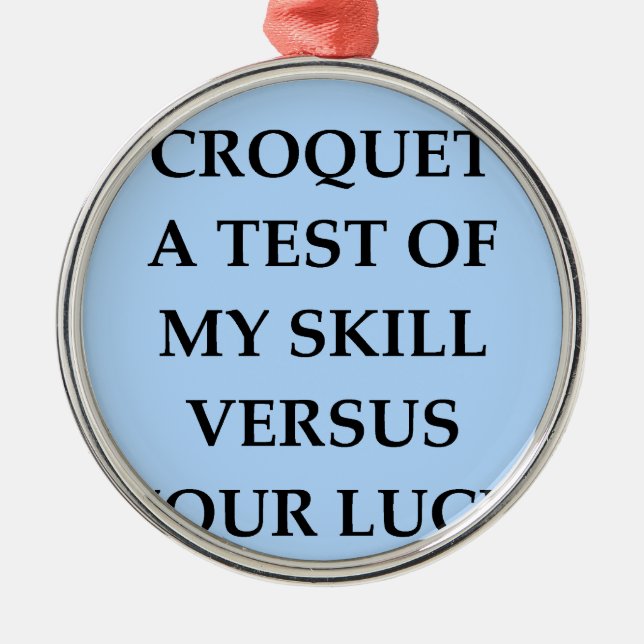 croquet metal tree decoration (Front)