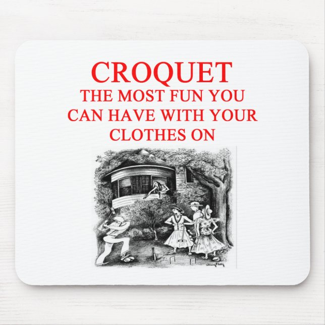 CROQUET MOUSE PAD (Front)