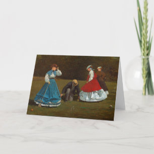 Croquet Scene   Winslow Homer Card