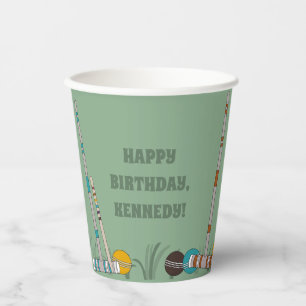 Croquet Set, Yard Game Custom Outdoor Party Paper Cups