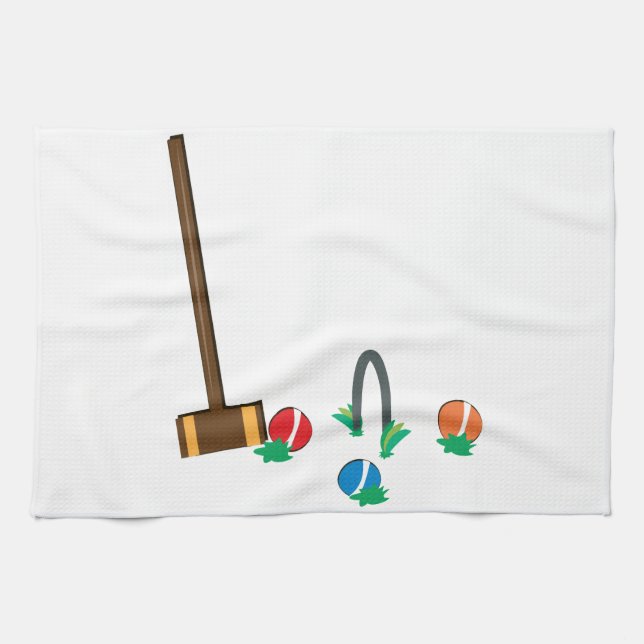 Croquet Tea Towel (Horizontal)
