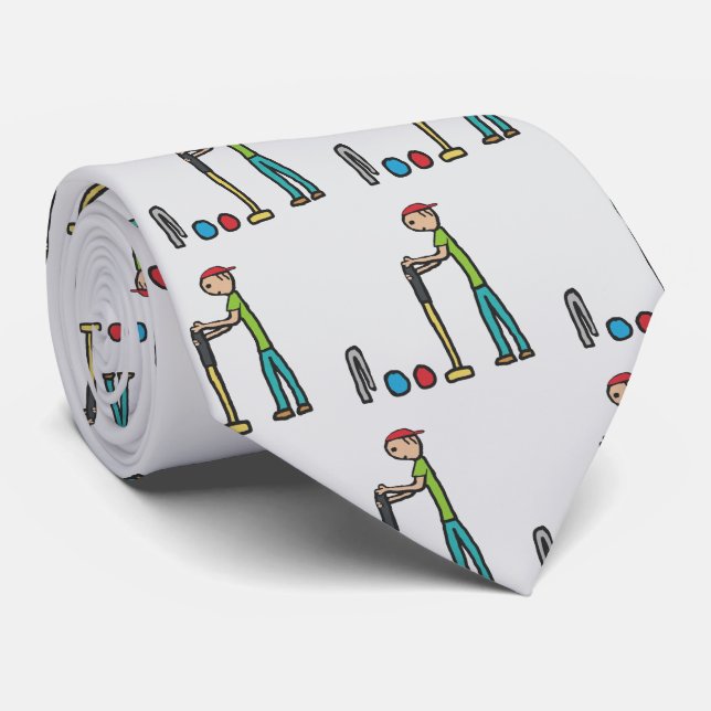 Croquet Tie (Rolled)
