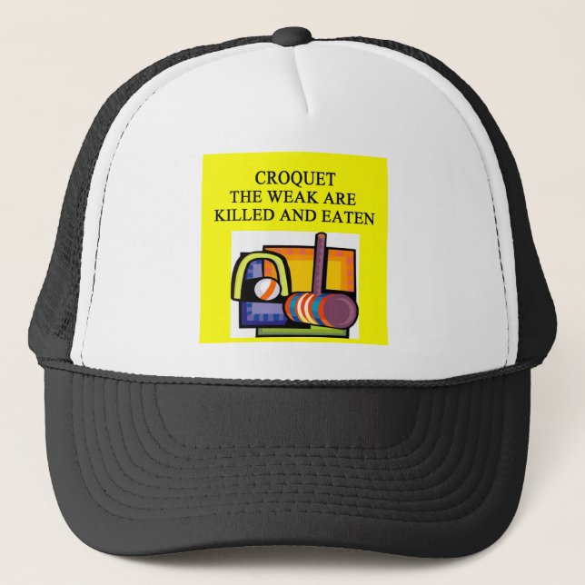 CROQUET TRUCKER HAT (Front)