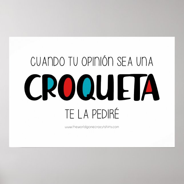 Croqueta Poster (Front)