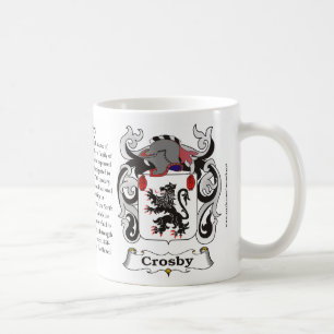 Crosby Family Coat of Arms Mug