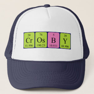 Crosby periodic table name hat