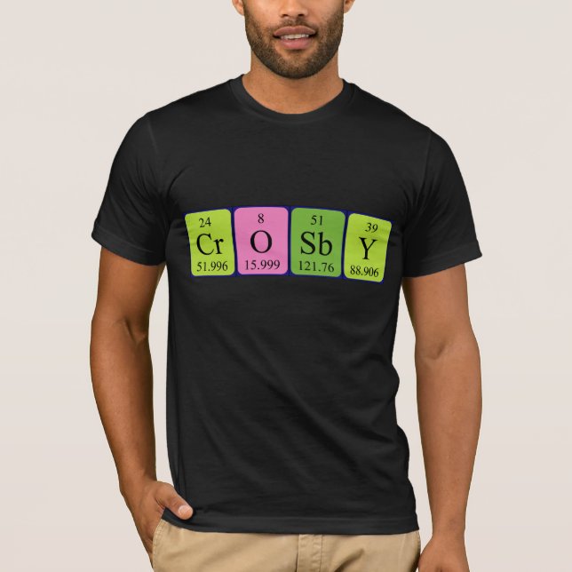 Crosby periodic table name shirt (Front)