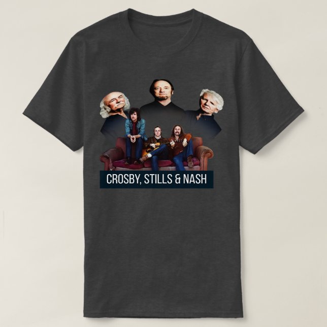 crosby stills and nash old vs new 1 TShirt (Design Front)