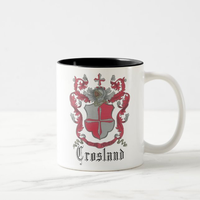 Crosland Coat of Arms Bright-Well Mug (Right)