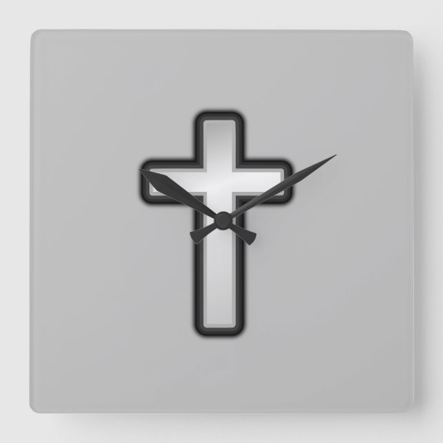 Cross Acrylic Wall Clock (Front)