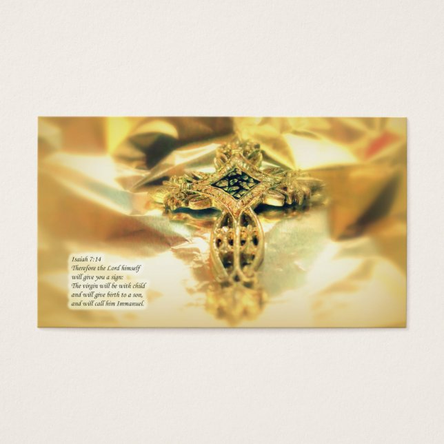 Cross and Bible Quote - Christmas (Front)