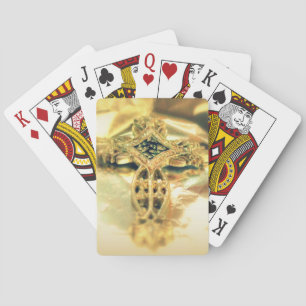 Cross and Bible Quote - Christmas Playing Cards