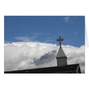 cross and clouds