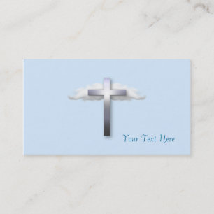 Cross and Clouds Church Business Card