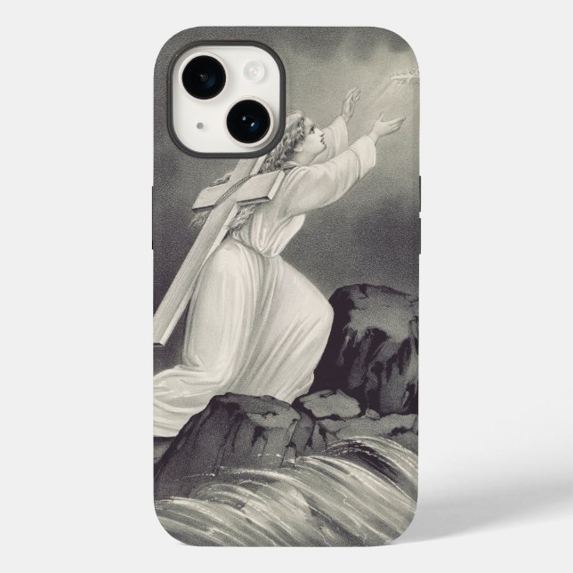 Cross and Crown Christian symbol  Case-Mate iPhone Case (Back)