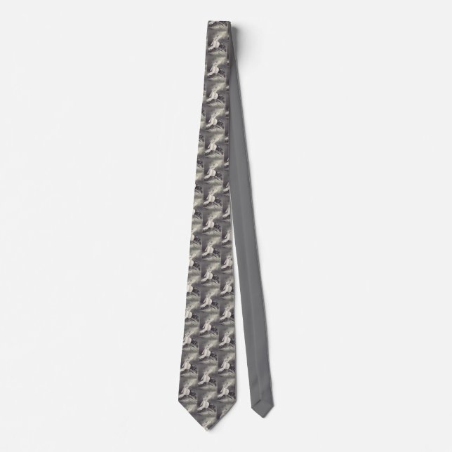 Cross And Crown Christian Symbol Devotional Fine  Tie (Front)