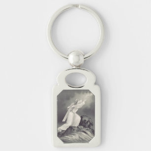 Cross and Crown Christian symbol Key Ring
