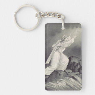 Cross and Crown Christian symbol Key Ring