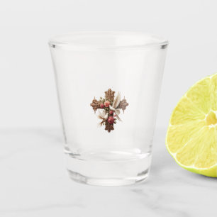 Cross and Doves PNG Clipart - Religious Christian Shot Glass
