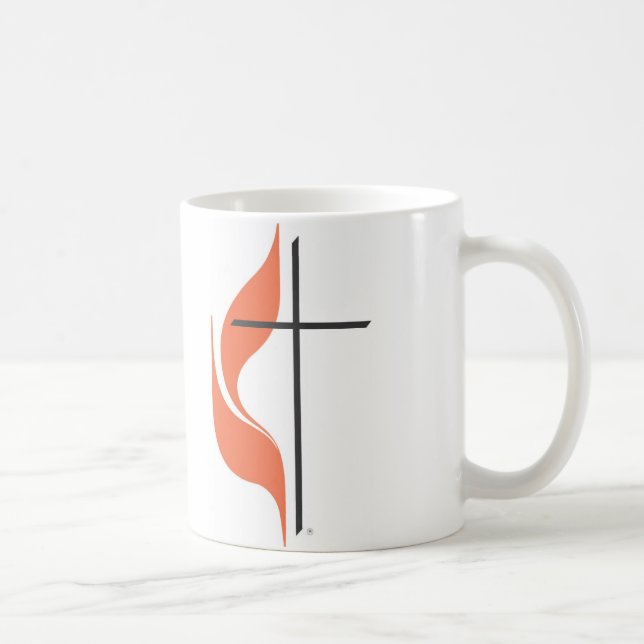 Cross and flame, ClearwaterUnited MethodistChurch Coffee Mug (Right)