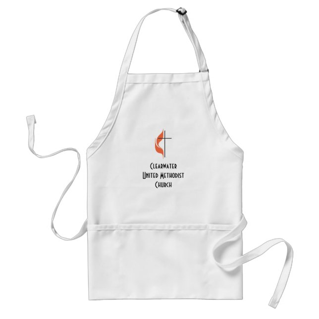 Cross and flame, ClearwaterUnited MethodistChurch Standard Apron (Front)