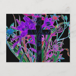 Cross and Flowers by Amelia Carrie Postcard
