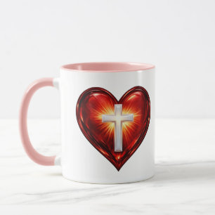 Cross and Heart Mug