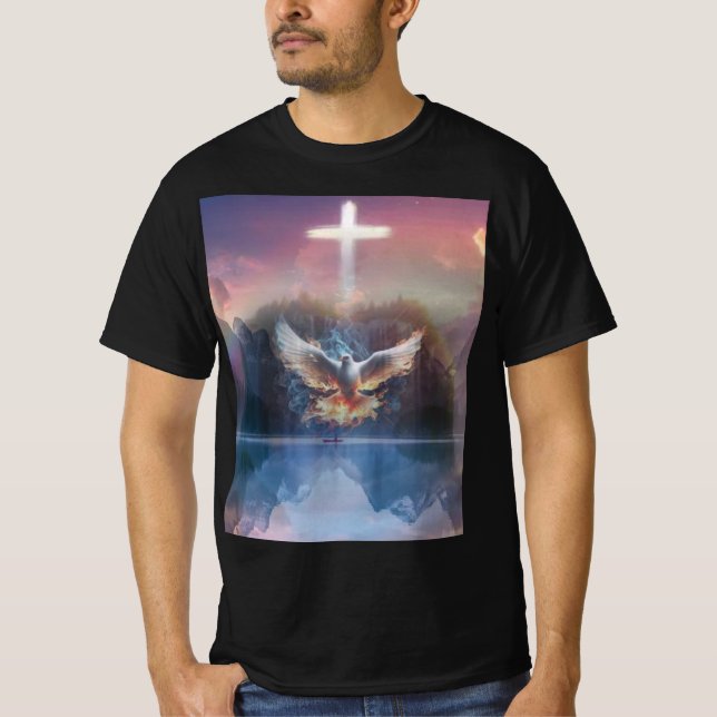 Cross and Holy Spirit shirt (Front)