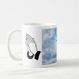 Cross and Praying Hands Coffee Mug