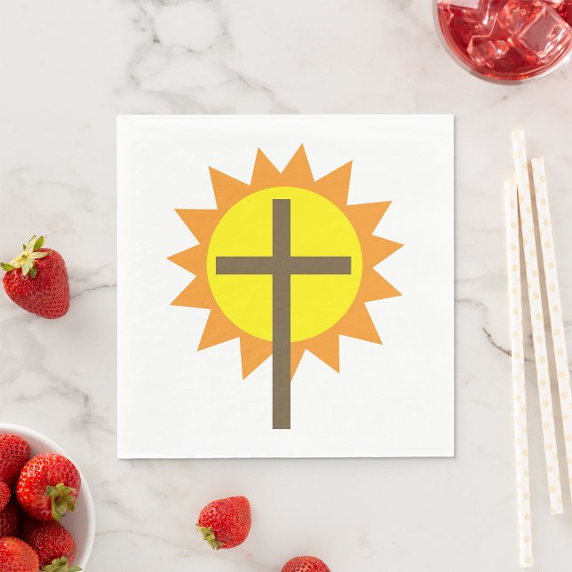 Cross And Sunshine Napkin (Creator Uploaded)
