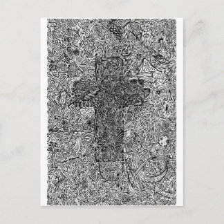 Cross and Symbols Postcard