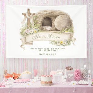 Cross and Tomb   Resurrection Day Banner