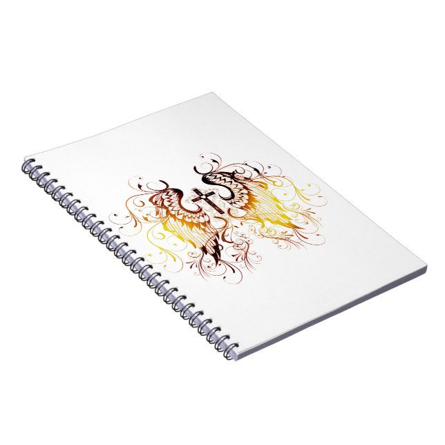 Cross and wings notebook (Right Side)