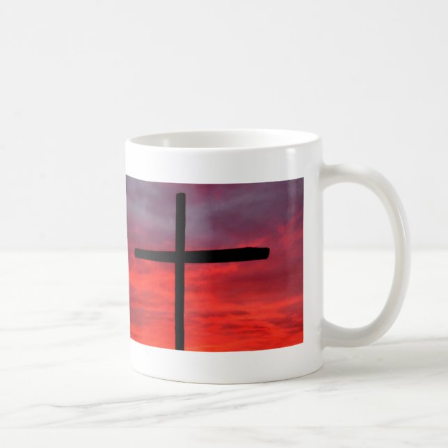Cross at sunrise coffee mug (Right)
