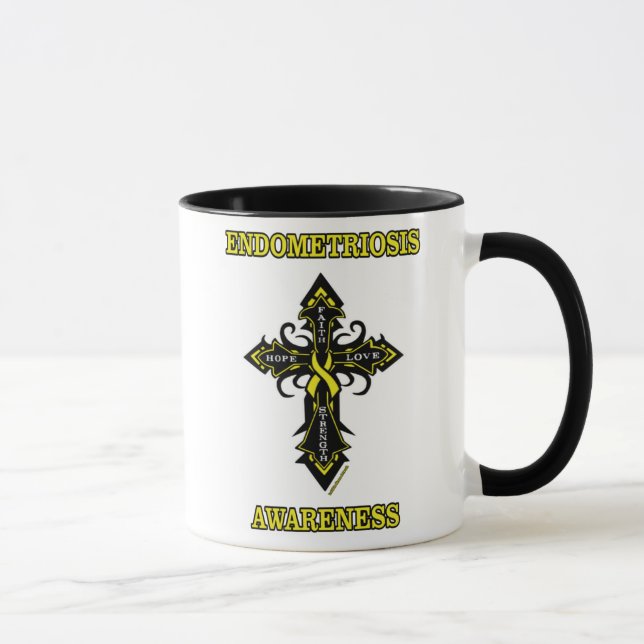 Cross/Awareness...Endometriosis Mug (Right)