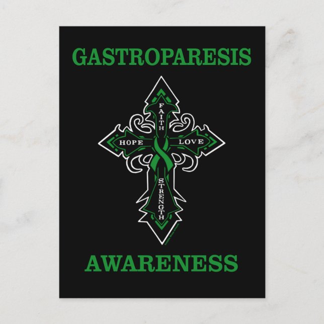 Cross/Awareness...Gastroparesis Postcard (Front)