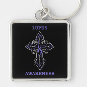 Cross/Awareness...Lupus Key Ring