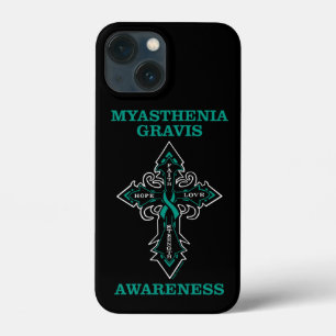 Cross/Awareness...Myasthenia Gravis iPhone 13 Mini Case