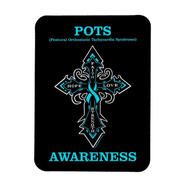 Cross/Awareness...POTS Magnet (Vertical)