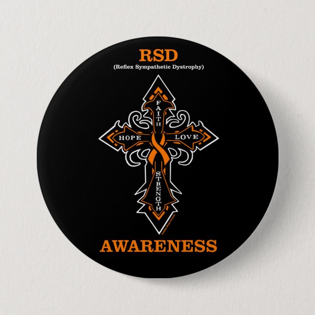 Cross/Awareness...RSD 7.5 Cm Round Badge (Front)